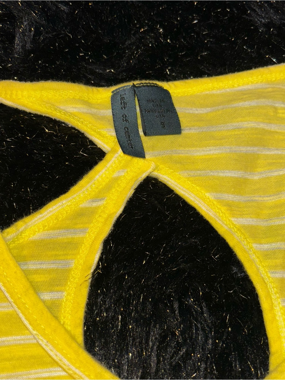 Jennifer’s Body Yellow and White Striped Top Anthropolgie - Picture 2 of 3